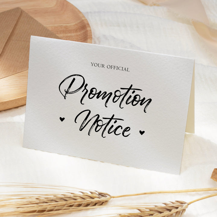 Promotion Notice - Pregnancy Announcement Card