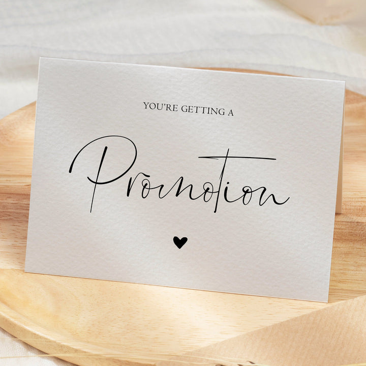 You're Getting A Promotion - Pregnancy Announcement Card