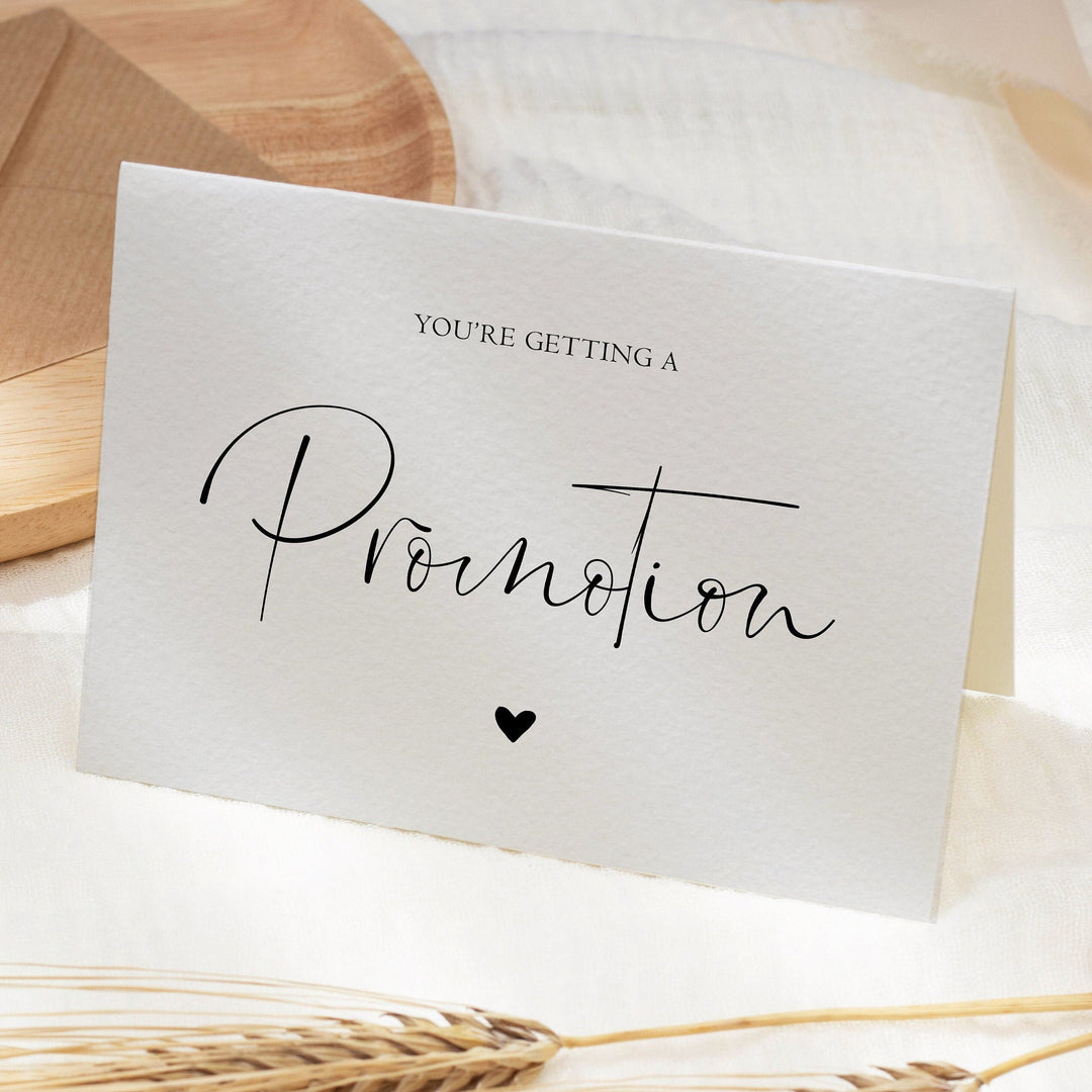 You're Getting A Promotion - Pregnancy Announcement Card