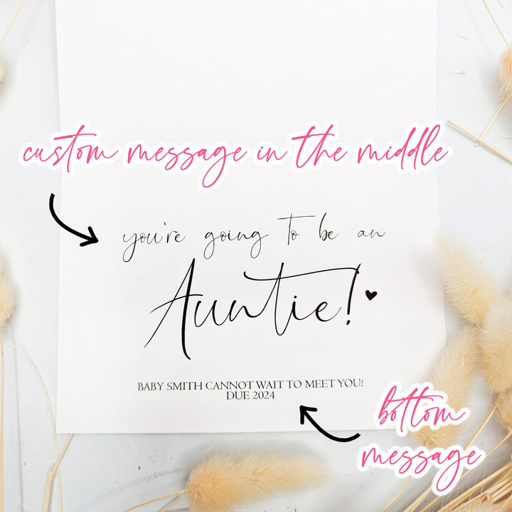 Just A Little Note To Say - Pregnancy Announcement Card