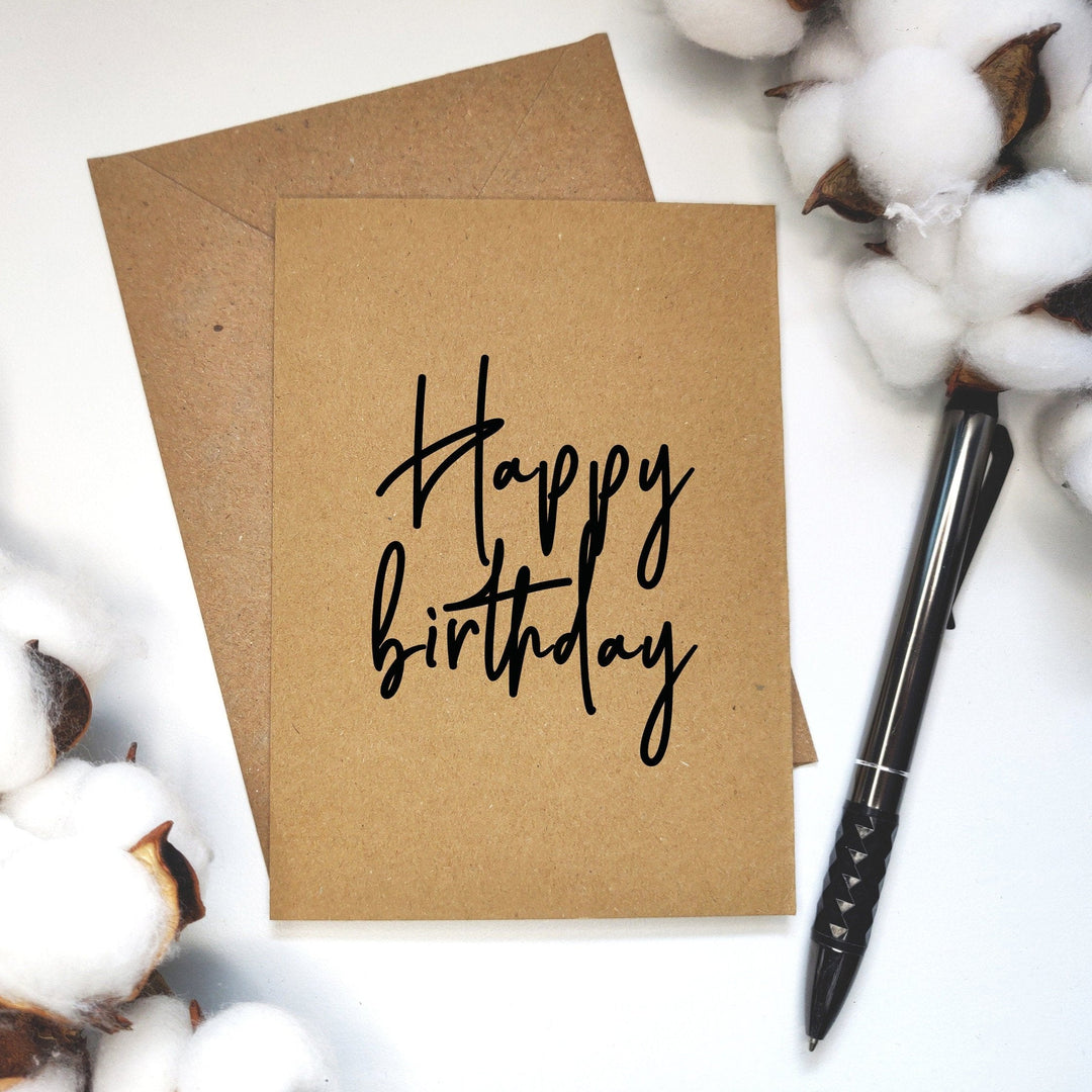 Doodle Kraft Birthday Card Pack