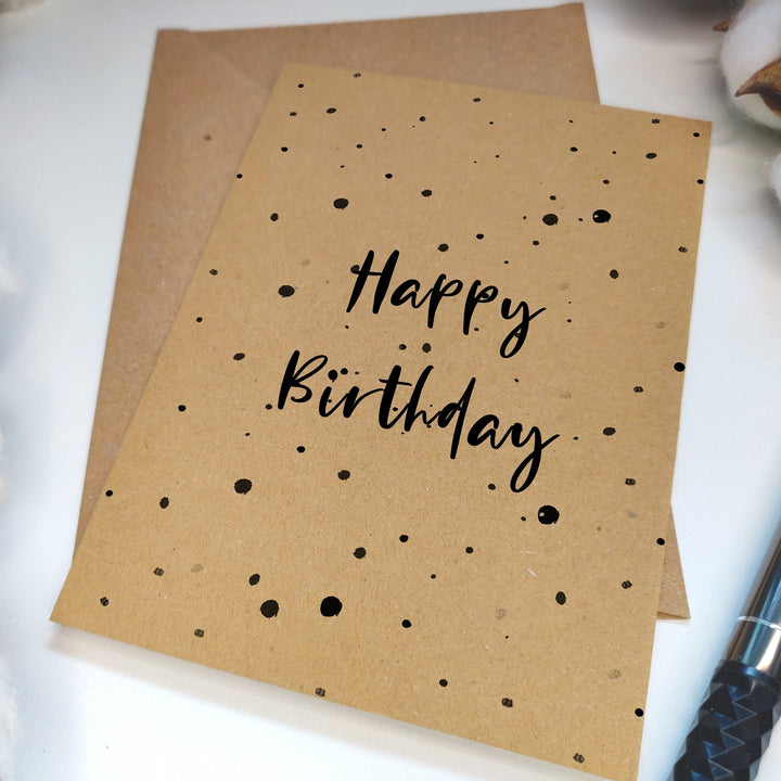 Doodle Kraft Birthday Card Pack