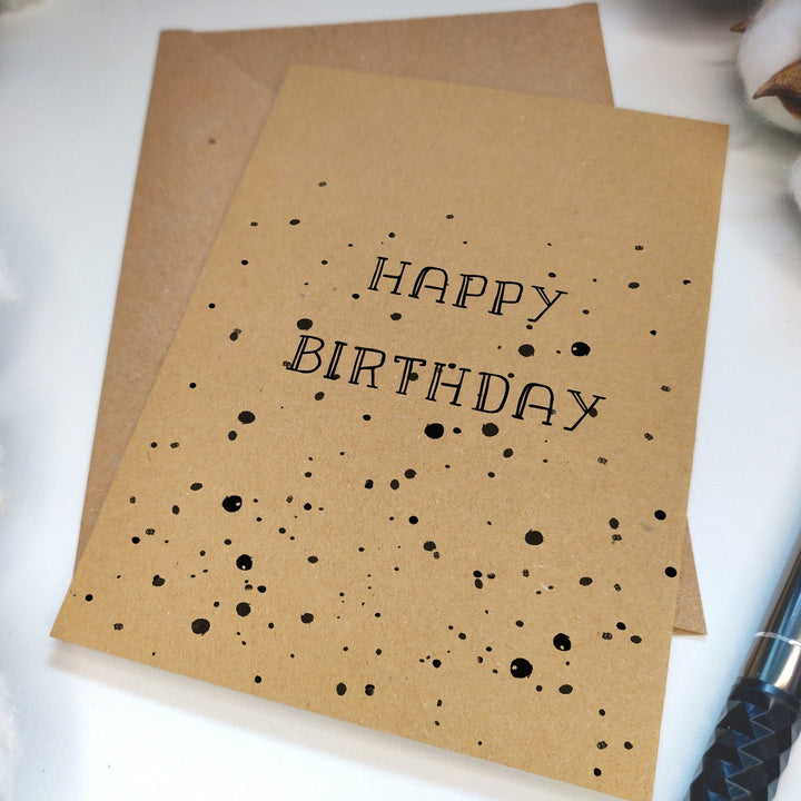 Doodle Kraft Birthday Card Pack