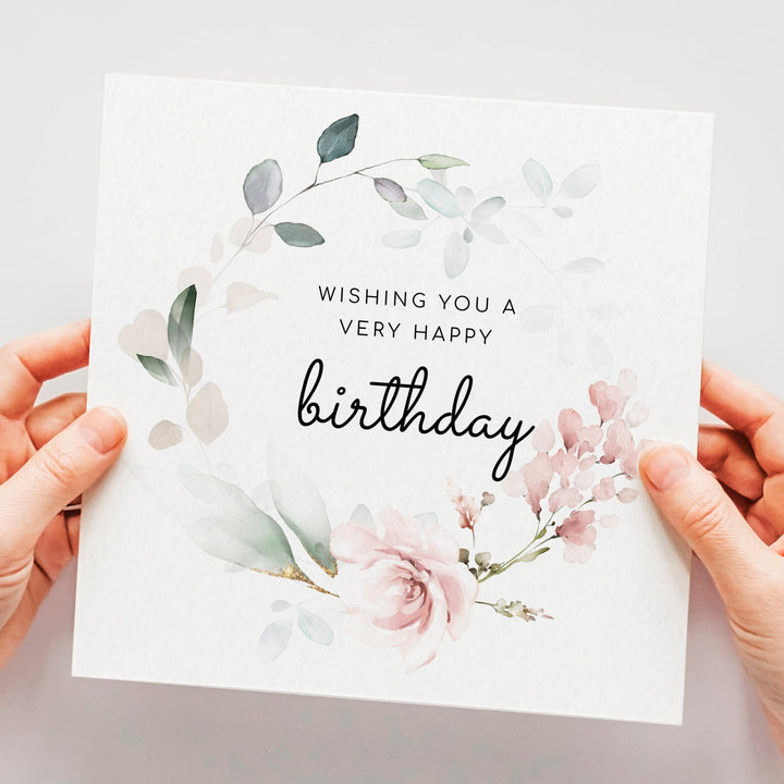 6x Floral Birthday Greeting Card Pack