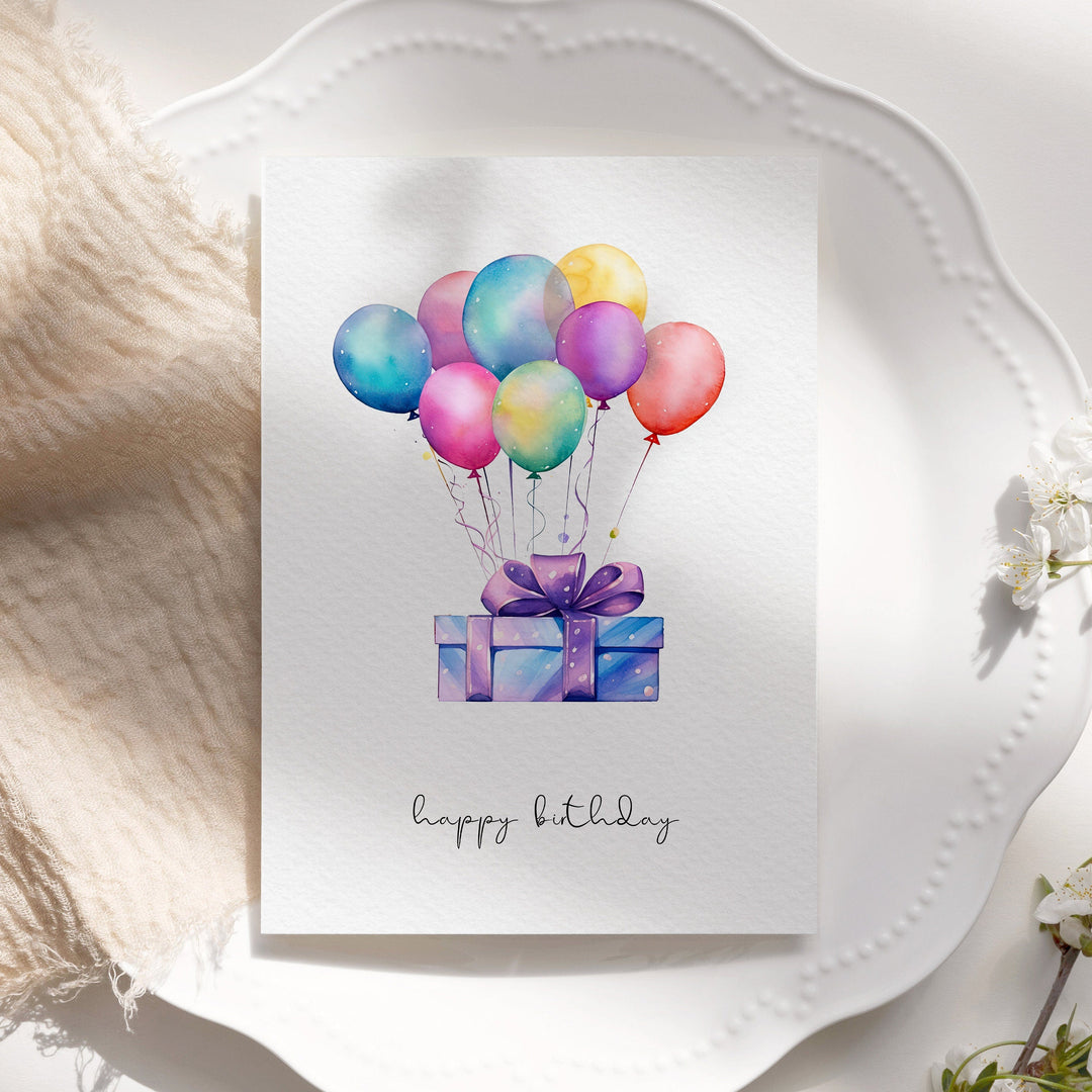 10x Colourful Birthday Cards