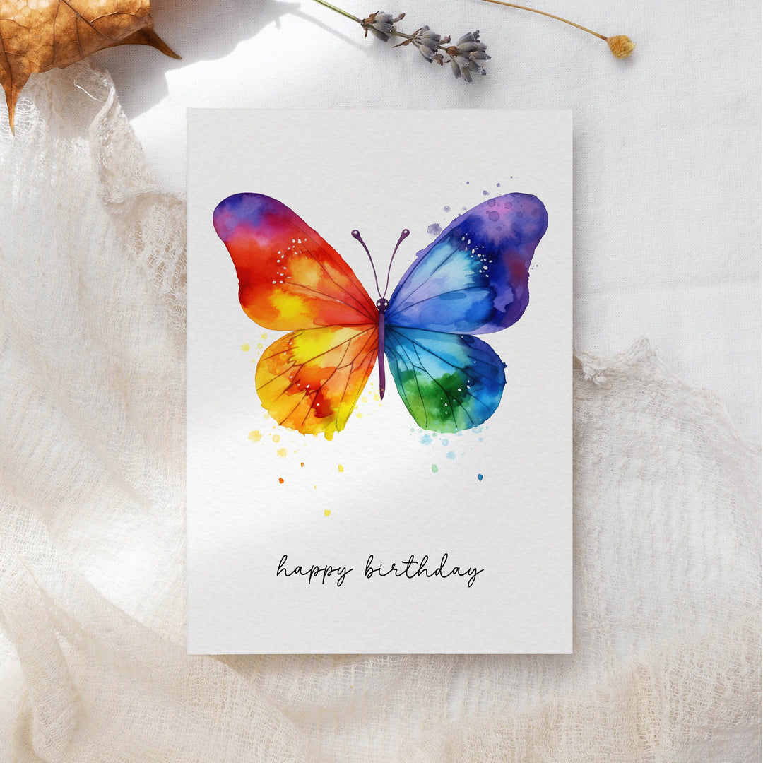 10x Colourful Birthday Cards