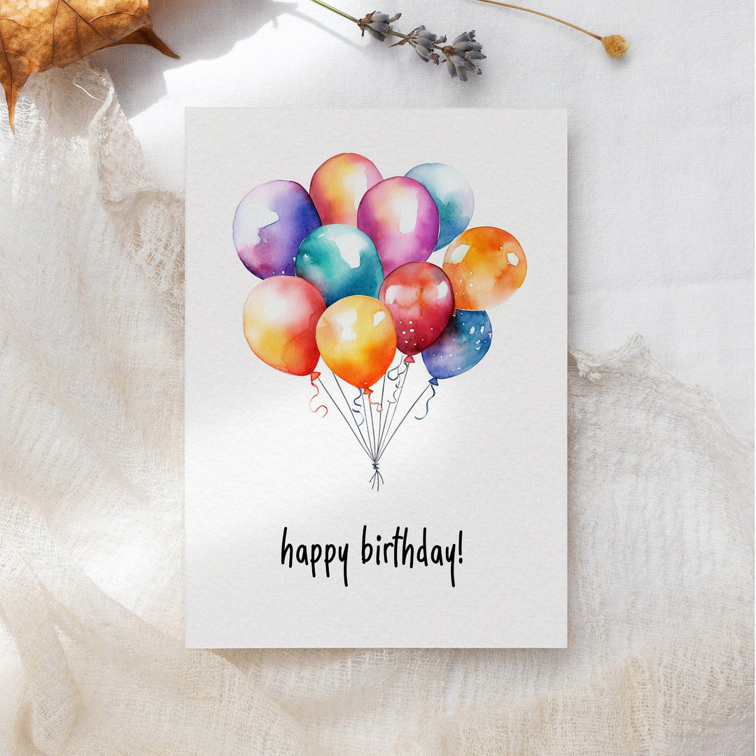 10x Colourful Birthday Cards