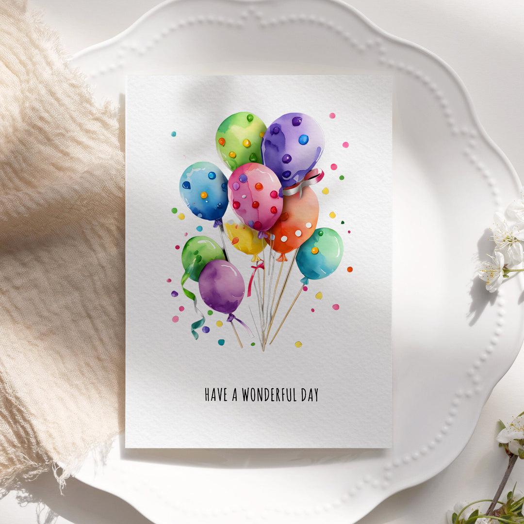 10x Colourful Birthday Cards