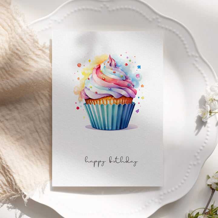 10x Colourful Birthday Cards