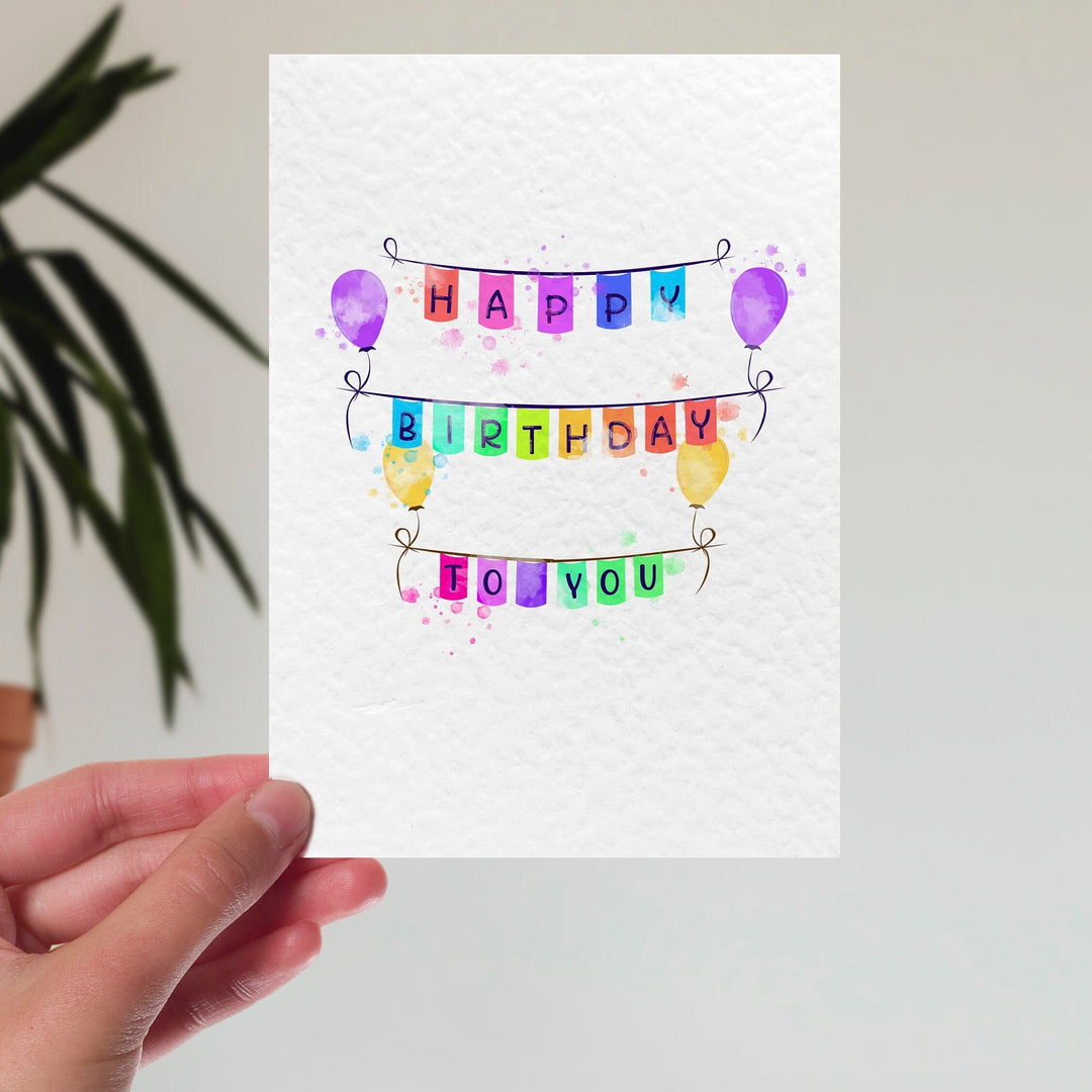 Watercolour Birthday Cards Pack