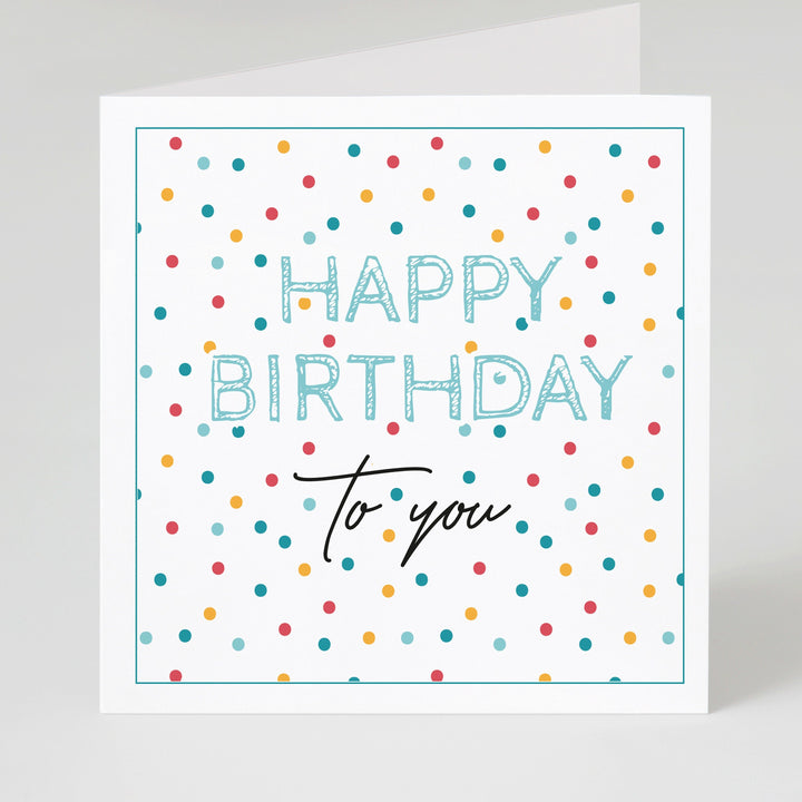 6x Colourful Birthday Cards Pack