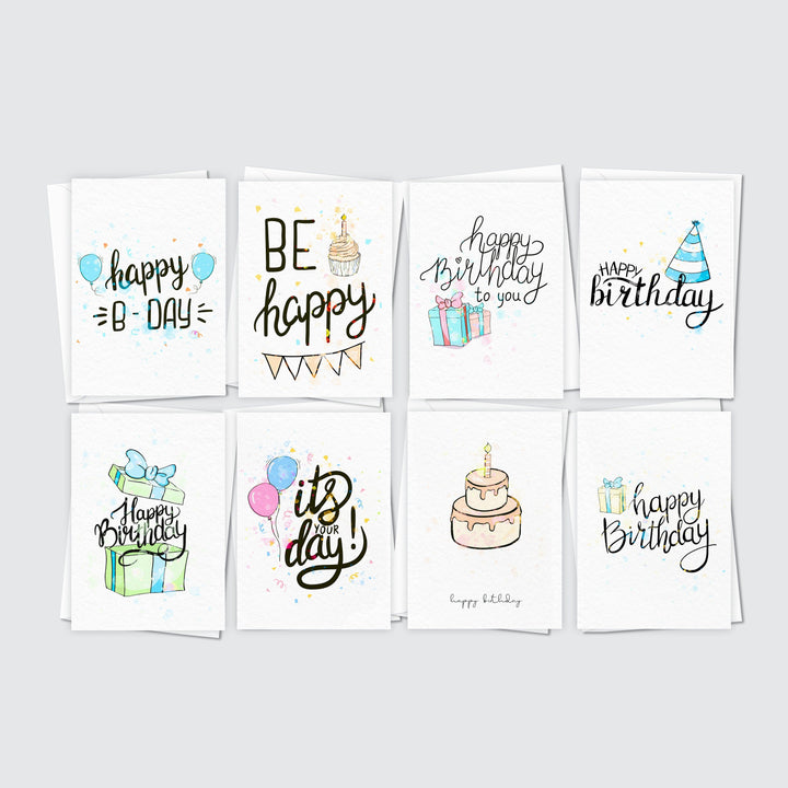 Colourful Birthday Card Pack