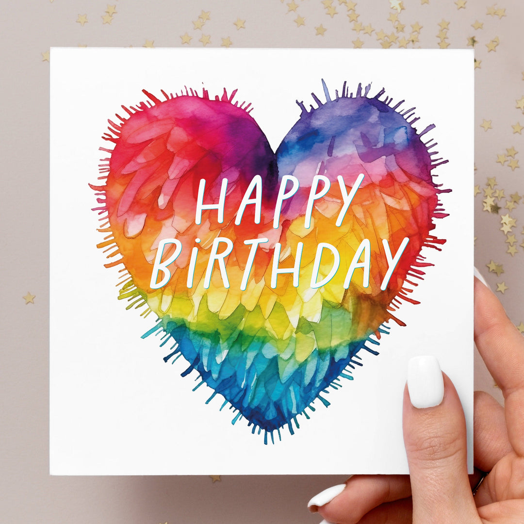 6x Colourful Birthday Cards Pack